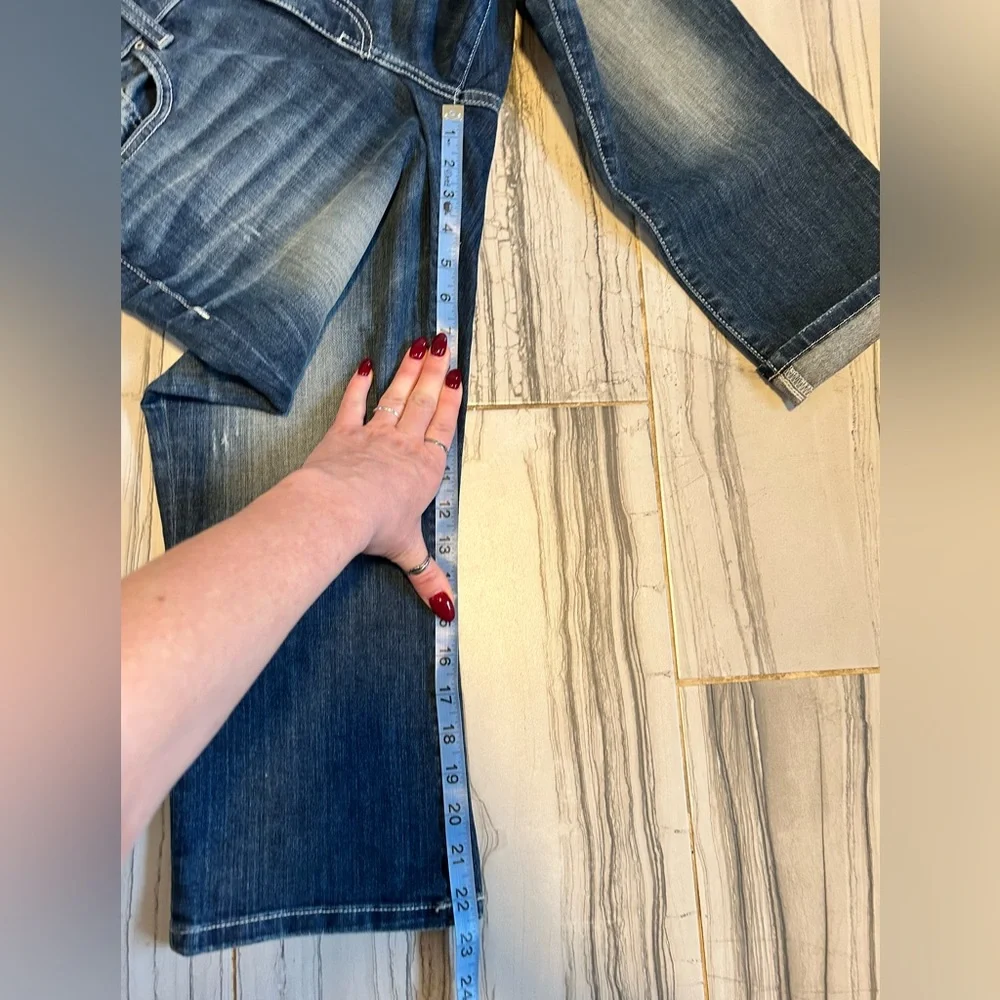 NWT BKE Buckle Jeans Harper Mid-Rise Curvy Fit Cropped Stretch Jeans - Picture 14 of 16